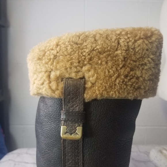 Ugg Locarno 5191 brown leather boots - Picture 8 of 13